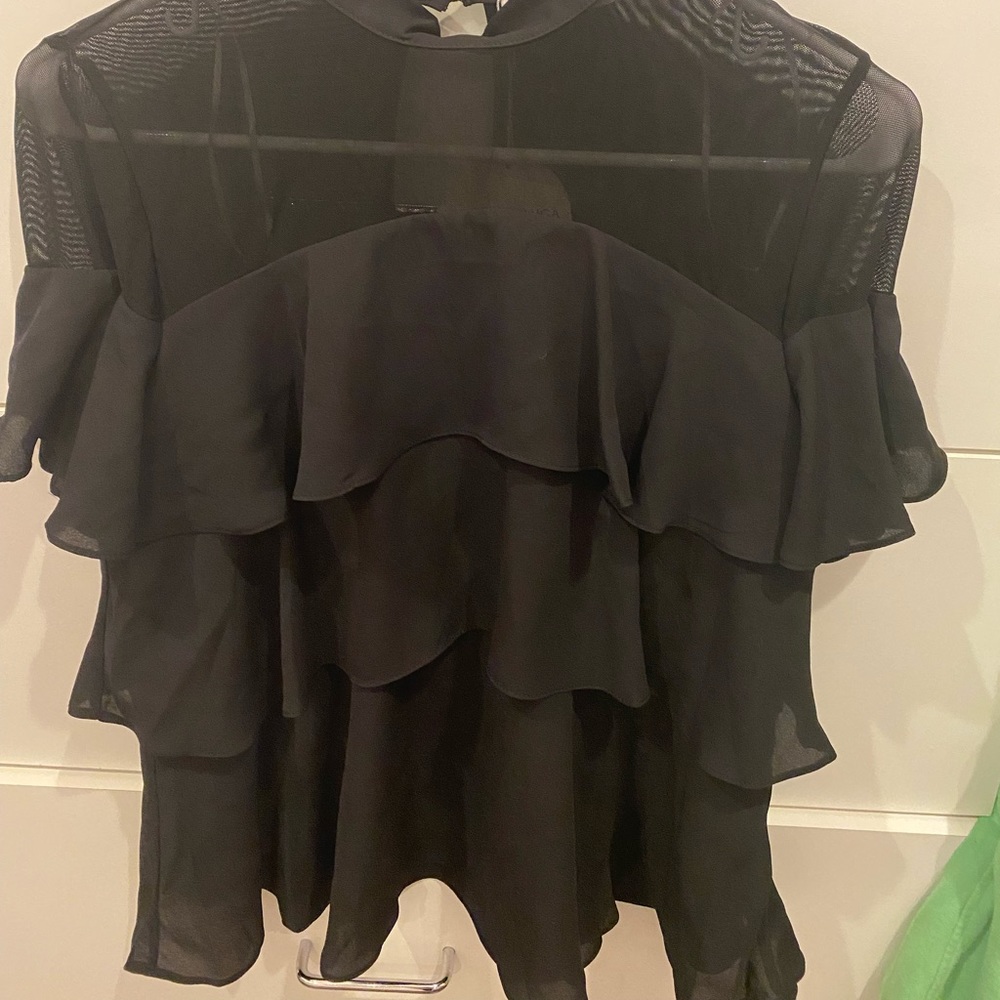 MESH CHIFFON 3 TIDRED RUFFLE SMALL PATRIZA LUCA